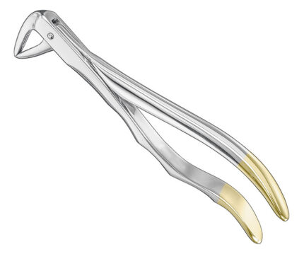 EXTRACTING FORCEPS ANATOMICALLY SHAPED HANDLE DIAMANTIERT