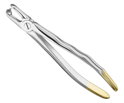EXTRACTING FORCEPS ANATOMICALLY SHAPED HANDLE DIAMANTIERT