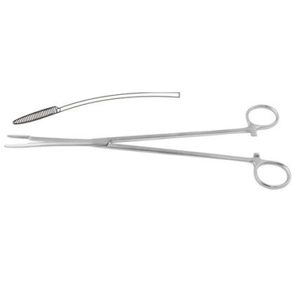 Pelkmann Foreign Body Forceps Curved 26 cm